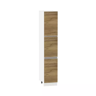 ADAMA élelmiszerszekrény - szélesség 40 cm, craft tölgyfa arany / fehér, lábak 10 cm