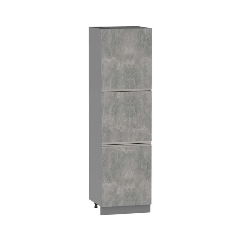 ADAMA ételszekrény - szélesség 60 cm, világos műbeton / szürke, 10 cm lábak