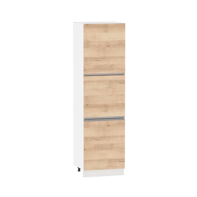 ADAMA élelmiszerszekrény - szélesség 60 cm, artisan bükk / fehér, lábak 15 cm