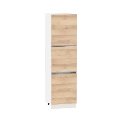 ADAMA élelmiszerszekrény - szélesség 60 cm, artisan bükk / fehér, lábak 15 cm