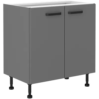 NELJA alsó kétajtós szekrény - szélesség 80 cm, antracit