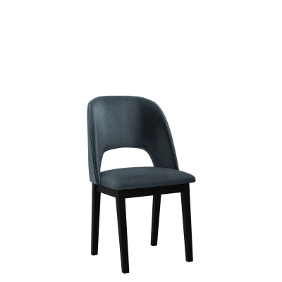 AFTON 2 kárpitozott konyhai szék - fekete / sötétkék