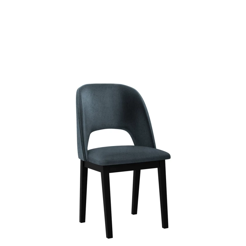 AFTON 2 kárpitozott konyhai szék - fekete / sötétkék