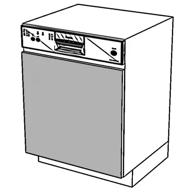 Ajtó beépített mosogatógéphez ADAMA - 60x57 cm, natúr hickory