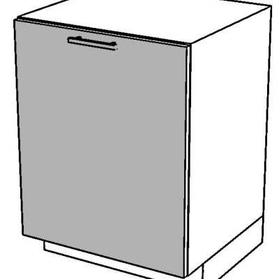 Ajtó beépített mosogatógéphez ADAMA - 60x72 cm, natúr hickory
