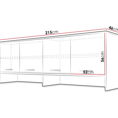 Bővítés vízszintesen összecsukható ágyhoz 120x200 CELENA - szürke
