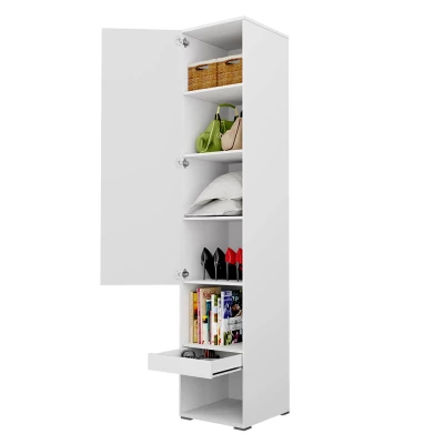 CELENA 1 magas szekrény - szélesség 45 cm, szürke