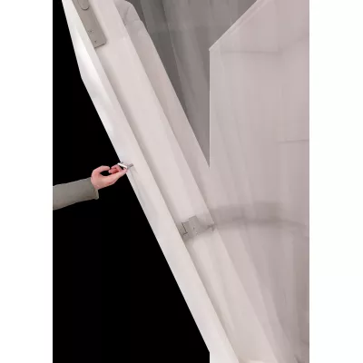 Összecsukható ágy szekrényekkel 140x200 CELENA 3 - szürke
