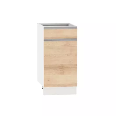 Kombinált alsószekrény ADAMA - szélesség 40 cm, artisan bükk / fehér, 10 cm lábak