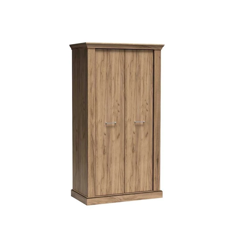 Kétajtós AILISH ruhásszekrény - szélesség 107 cm, kraft arany tölgyfa