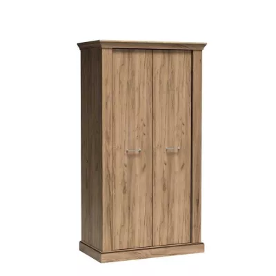 Kétajtós AILISH ruhásszekrény - szélesség 107 cm, kraft arany tölgyfa