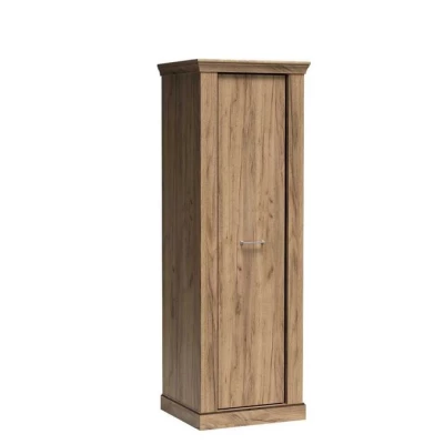 AILISH egyajtós gardróbszekrény - szélesség 67 cm, arany kraft tölgyfa