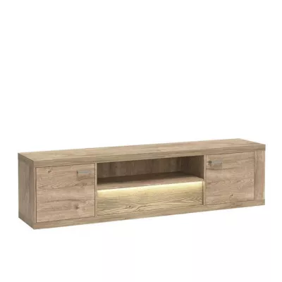 TV állvány ANNELISA 2 - bordázott tölgyfa
