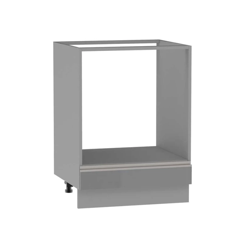 Beépített sütőszekrény ADAMA - szélesség 60 cm, fényes szürke/szürke, lábak 10 cm