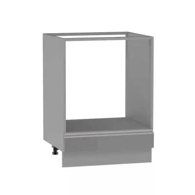 Beépített sütőszekrény ADAMA - szélesség 60 cm, fényes szürke / szürke, lábak 15 cm