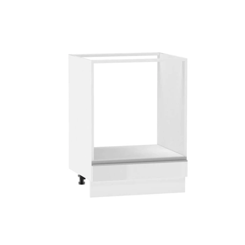Beépített sütőszekrény ADAMA - szélesség 60 cm, fényes fehér / fehér, lábak 10 cm
