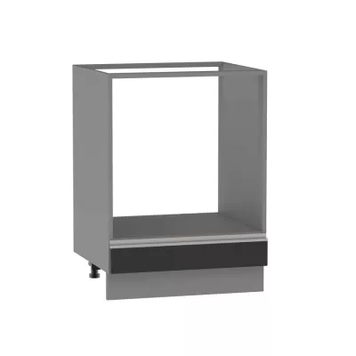 Beépített sütőszekrény ADAMA - szélesség 60 cm, fekete / szürke, lábak 10 cm