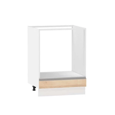 Beépített sütőszekrény ADAMA - szélesség 60 cm, artisan bükk / fehér, lábak 10 cm