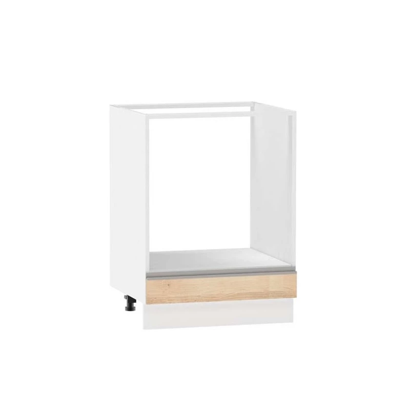 Beépített sütőszekrény ADAMA - szélesség 60 cm, artisan bükk / fehér, lábak 15 cm