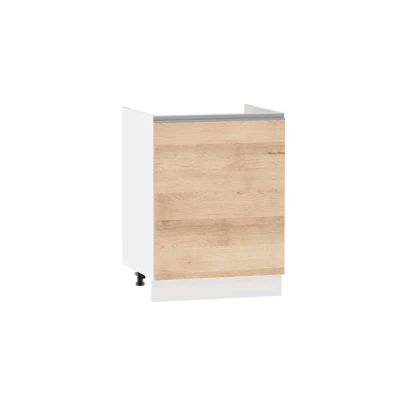 ADAMA mosogatószekrény - szélesség 60 cm, artisan bükk / fehér, lábak 10 cm