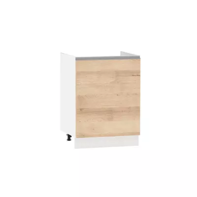 ADAMA mosogatószekrény - szélesség 60 cm, artisan bükk / fehér, lábak 15 cm
