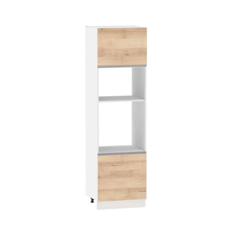 Konyhaszekrény beépített készülékekhez ADAMA - szélesség 60 cm, artisan bükk / fehér, 15 cm lábak