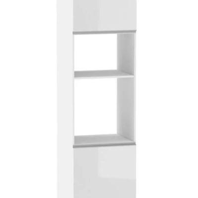 Konyhaszekrény beépített készülékekhez ADAMA - szélesség 60 cm, fényes fehér / fehér, lábak 10 cm