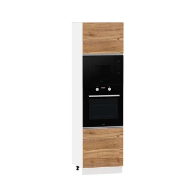 Konyhaszekrény beépített készülékekhez ADAMA - szélesség 60 cm, világos műbeton / szürke, 15 cm lábak