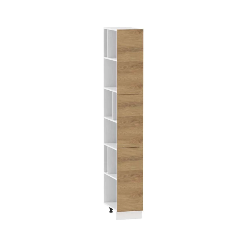 ADAMA konyhai polc - szélesség 30 cm, hickory natúr / fehér, lábak 15 cm