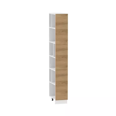 ADAMA konyhai polc - szélesség 30 cm, hickory natúr / fehér, lábak 15 cm