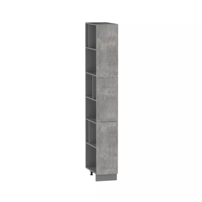 ADAMA konyhai polc - szélesség 30 cm, világos műbeton / szürke, lábak 10 cm