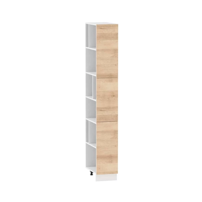 ADAMA konyhai polc - szélesség 30 cm, artisan bükk / fehér, lábak 10 cm