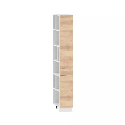 ADAMA konyhai polc - szélesség 30 cm, artisan bükk / fehér, lábak 10 cm