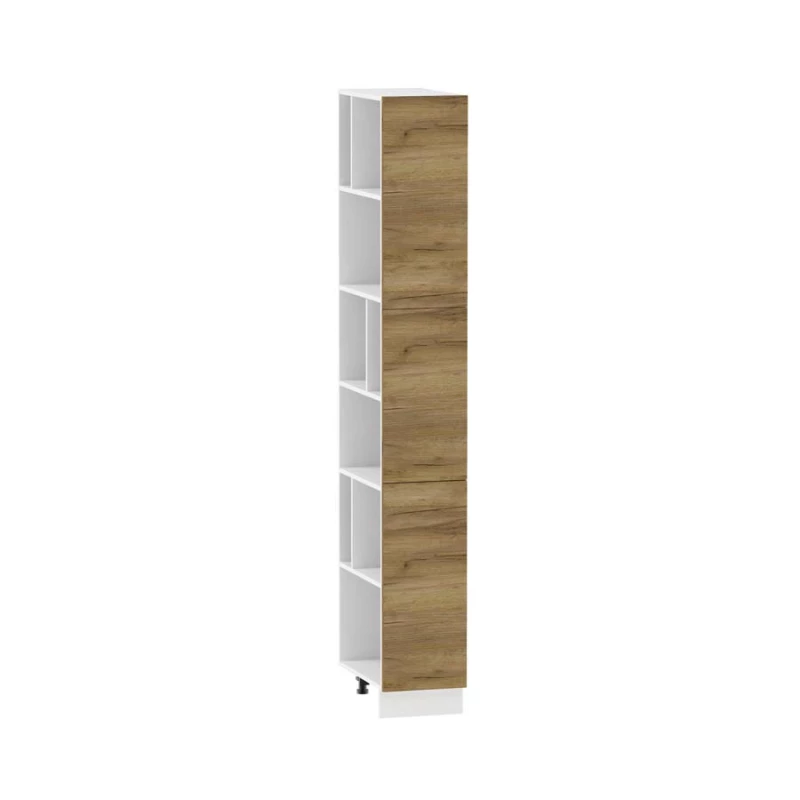 ADAMA konyhai polc - szélesség 30 cm, artisan tölgyfa arany / fehér, lábak 15 cm