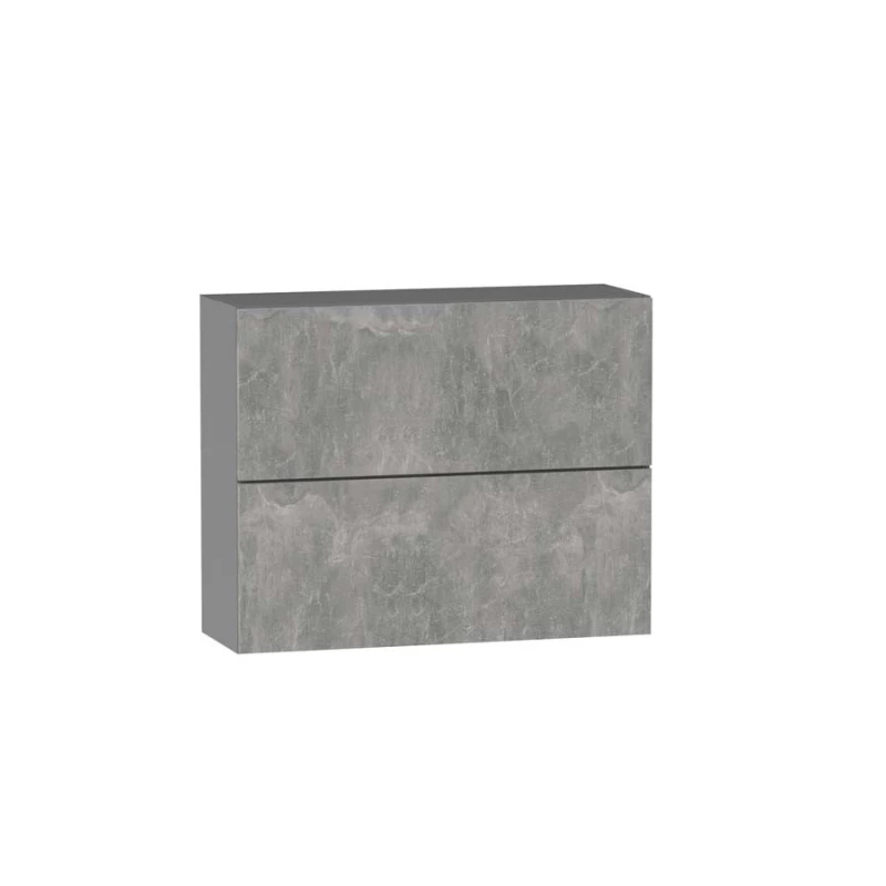 Kétajtós fali szekrény ADAMA - szélesség 90 cm, világos beton atelier / szürke