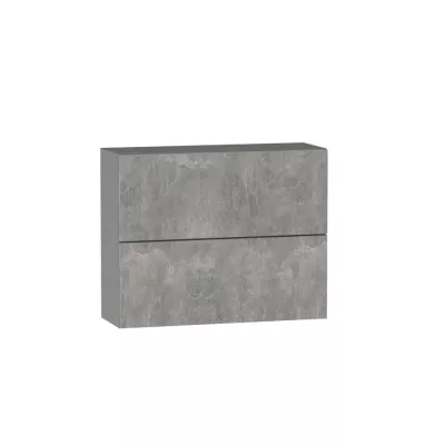 Kétajtós fali szekrény ADAMA - szélesség 90 cm, világos beton atelier / szürke