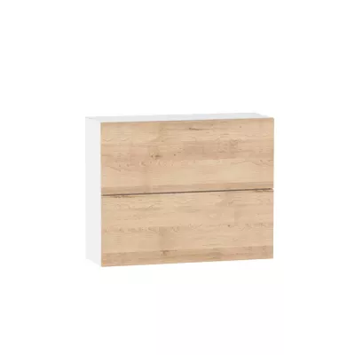 Kétajtós fali szekrény ADAMA - szélesség 90 cm, artisan bükk / fehér