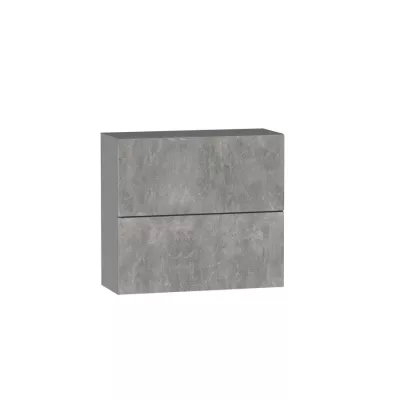 Kétajtós fali szekrény ADAMA - szélesség 80 cm, világos beton atelier / szürke