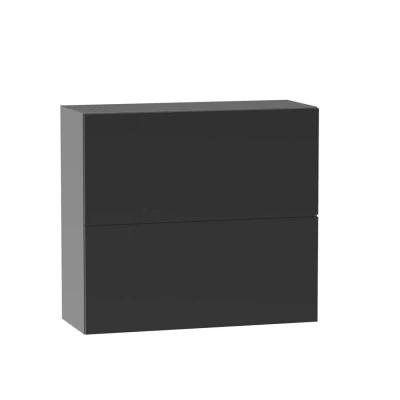 Kétajtós fali szekrény ADAMA - szélesség 60 cm, fekete / szürke