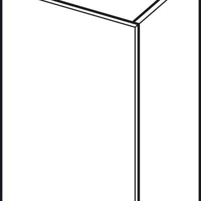 Felső konyhaszekrény ADAMA - szélesség 40 cm, fényes fehér / fehér