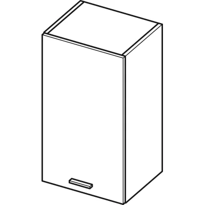 Felső konyhaszekrény ADAMA - szélesség 40 cm, fényes fehér / fehér