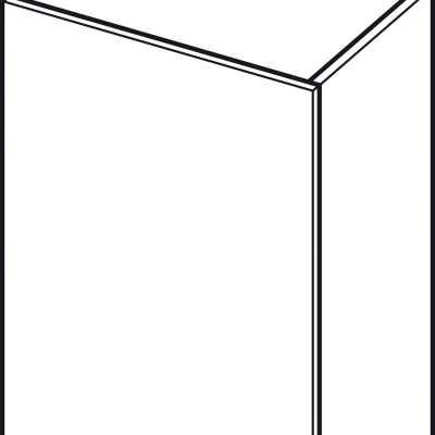 Felső konyhaszekrény ADAMA - szélesség 50 cm, artisan tölgyfa arany / fehér
