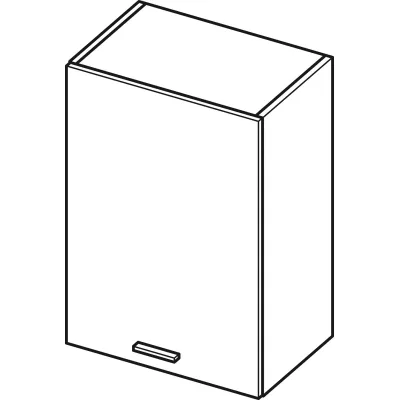 Felső konyhaszekrény ADAMA - szélesség 50 cm, fekete / szürke