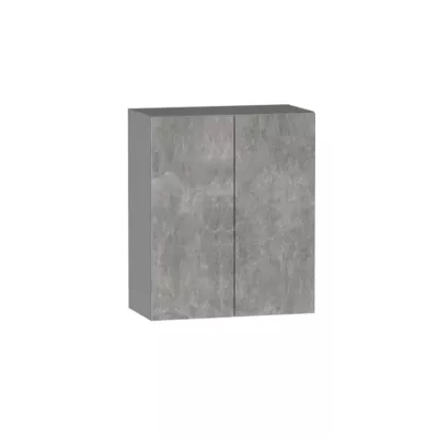 Felső kétajtós szekrény ADAMA - szélesség 60 cm, világos beton atelier / szürke