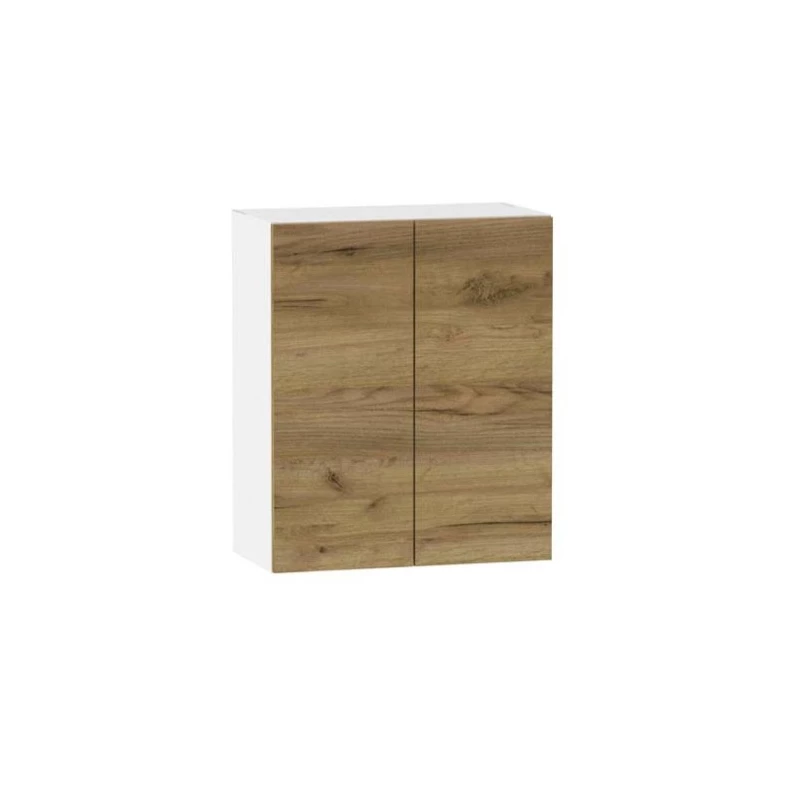 Felső kétajtós szekrény ADAMA - szélesség 60 cm, artisan tölgyfa arany / fehér