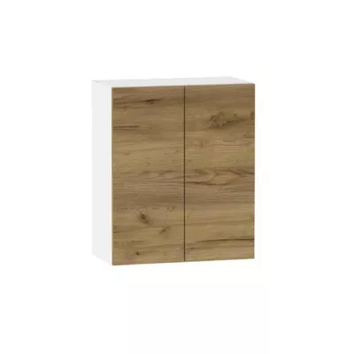 Felső kétajtós szekrény ADAMA - szélesség 60 cm, artisan tölgyfa arany / fehér
