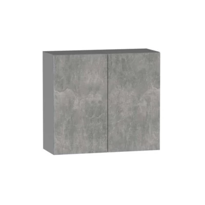 Felső konyhaszekrény ADAMA - szélesség 80 cm, világos beton atelier / szürke