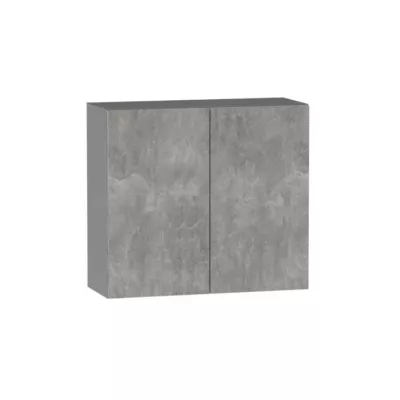 Felső konyhaszekrény ADAMA - szélesség 80 cm, világos beton atelier / szürke