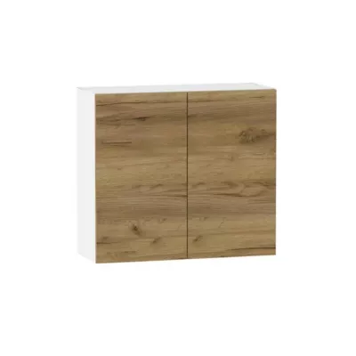 Felső konyhaszekrény ADAMA - szélesség 80 cm, artisan tölgyfa arany / fehér