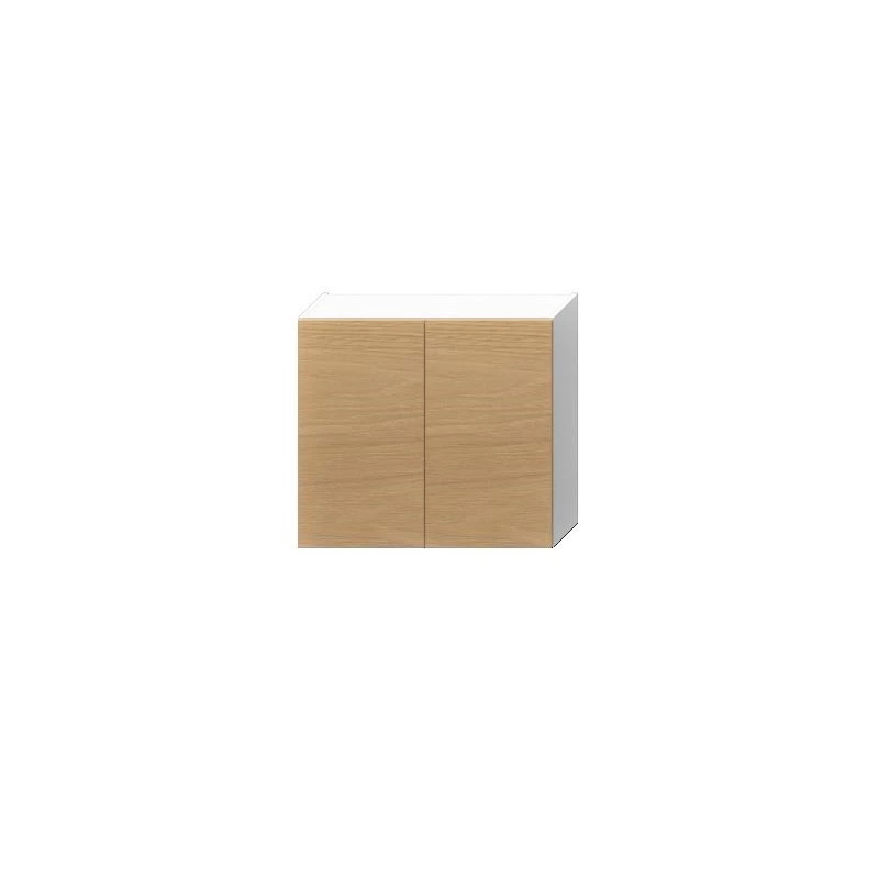 Felső szekrény ADAMA csepegtetővel - szélesség 80 cm, hickory natúr / fehér